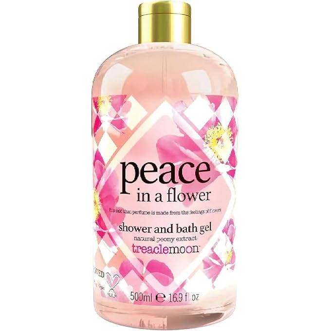 Treaclemoon Peace in a Flower Shower Gel 500ml - Floral Scented Body Wash - Vegan, Moisturizing Formula, Gentle on Skin - Long-Lasting Fragrance - For All Skin Types